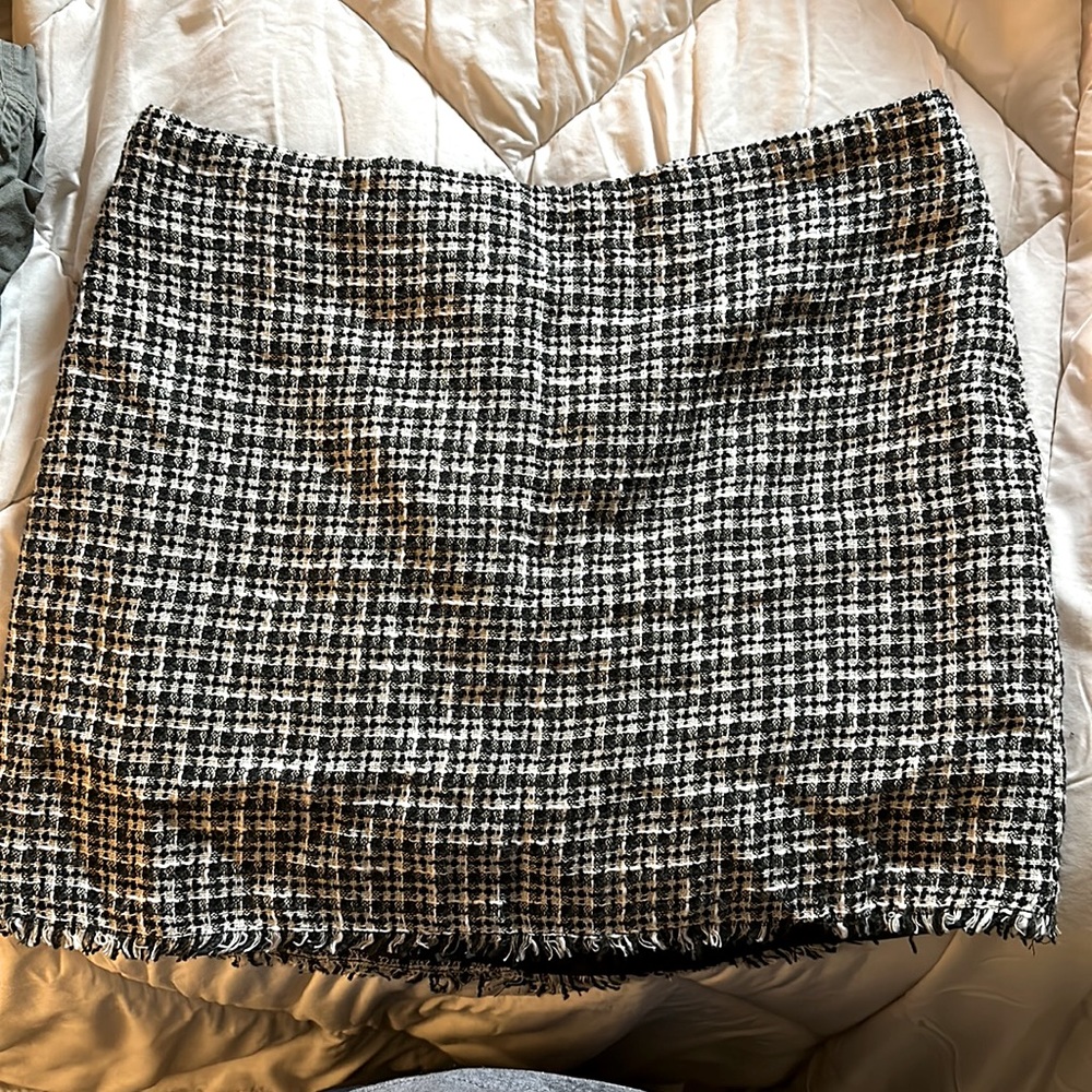 Parallel mini business skirt